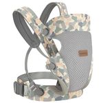 SERAPHY Baby Carrier, Embrace Cozy 4-in-2 Infant Carrier Ergonomic Adjustable Holder Portable Convertible Front and Back