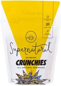 Rainbow Crunchies Natural Sprinkles by Supernatural, Made in USA, No Artificial Dyes, Soy Free, Gluten Free, Corn Free, Vegan, 1lb