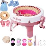 Clefairy Knitting Machine, 40 Needles Smart Weaving Loom Knitting Round Loom, Knitting Board Rotating Double Knit Loom Machine, Knitting Loom Machines Weaving Loom Kit for Adults and Kids