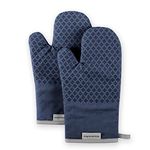 KitchenAid Asteroid Oven Mitt Set, 7"x12.5", Blue Willow, 2 Piece