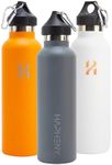 HAPHENY Insulated Stainless Steel Water Bottle, 25 oz Vacuum Insulated Water Bottle, Perfect for Everyday Use, Travel, and Outdoor Activities (Charcoal)