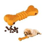 Fadcaer Dog Teething Toys,Dog Chew Toys Indestructible Puppy Teething Dental Chew Toy Bone with Natural Rubber Dog Treat Toys Interactive Dog Toys Chewing Bones for Small and Medium Dogs