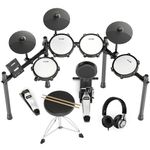 AODSK Electric Drum Set,Electronic Drum Kit for Adults with 455 Sounds,Mesh Drum Pads,Drum Sticks,Heavy Duty Pedals,Drum Throne,Sticks Headphone Included (UAED-5DS)