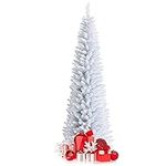 Happygrill 7FT White Pencil Christm