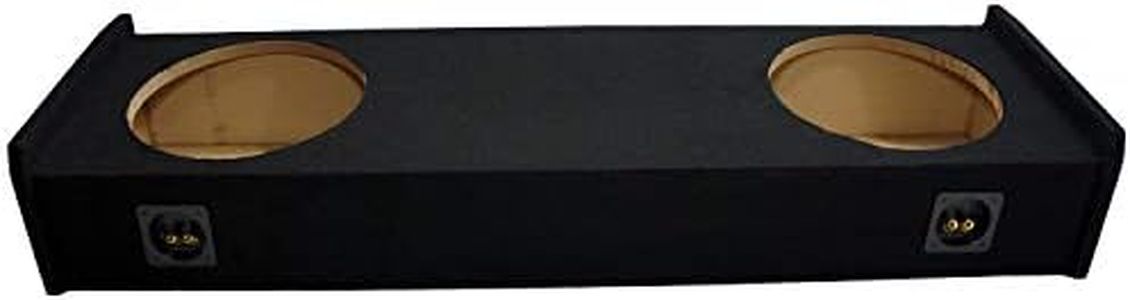 American Sound Connection Dual 12 Subwoofer Bass Speaker Sub Box Compatible with 1997-1999 Ford F150 Ext Cab Truck