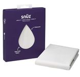 Snuz Waterproof Crib Mattress Protector for SnuzPod5, SnuzPod3 & Studio - Super Soft Brushed Cotton Cot Mattress Protector with Dust Mite Barrier, Machine Washable Crib Sheets 44x80cm