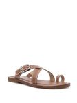 MICHAEL KORS(マイケルコース) Women's Ashton Flat Thong Sandal, Luggage, 8