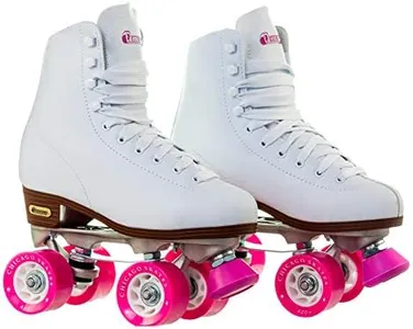 Chicago Women's Classic Roller Skates - Premium White Quad Rink Skates , White, 8