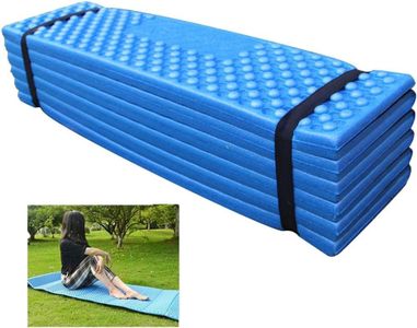 Yorten Outdoor Camping Sleeping Mat R-Value 2.1 Ultralight Waterproof Folding Mat,Portable Sitting Pad for Hiking and Camping Multicolor