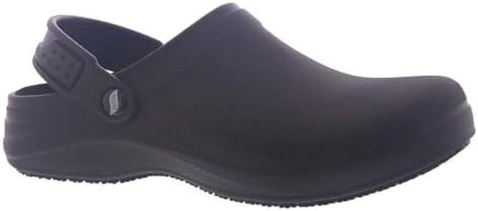 Skechers Women's Arch Fit Riverbound Pasay Sr Clog Black Health Care Professional, Black, 7 US