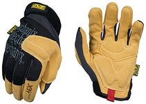 Mechanix Wear: Material4X Padded Palm Synthetic Leather Work Gloves - Impact Protection, Absorbs Vibration (X-Large, (Brown/Black)