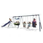 Sportspower Rosemead Metal Swing and Slide Set with Slide