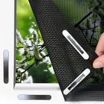 EASYmaxx Insect Protect insect & pollen screen | with magnetic attachment | fly screen window | mosquito net for windows up to 130 x 150 cm [Black]
