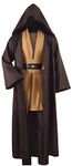 Adult Tunic Costume for Jedi Outfit Skywalker Halloween Cosplay Costume Hooded Robe Cloak Full Set Uniform Three Versions