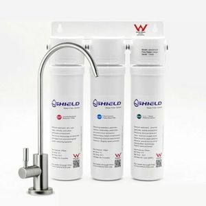 3-Stage Undersink Alkaline Water Filter System, Water Mark Certified, SUS304 Tap