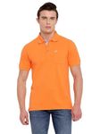 AMERICAN CREW Polo Collar T-Shirt for Men with Pocket (AC449-XXL_Orange Peel)