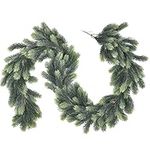 Fomlily Artificial Pine Christmas Garland,6Ft Winter Greenery Garland for Holiday Season Mantel Fireplace Table Runner Centerpiece Decor