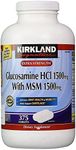 Kirkland Signature Extra Strength Glucosamine HCI 1500mg, with MSM 1500 mg, 375-Count Tablets