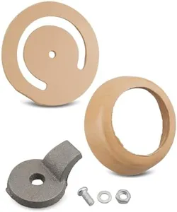 Pitcher Pump Repair Kit and Well Parts Set Fit for Simmons 1160/PM500 and No.2 Hand Pumps, Lower Valve Leather,Leather Cup Cast Iron Check Valve
