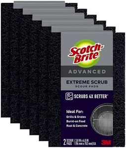 Scotch-Brite Advanced Extreme Scrub, Ideal for Grills and Grates, 12 Scour Pads