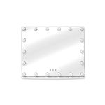 PRINZ White Vanity 18 LED, 25" Inch Hollywood Lighted Makeup Mirror for Bedroom or Dressing Room, Wall Mounted or Tabletop, 25.39' X 20.59 ' X 5.43