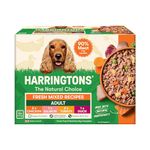 Harringtons Complete Wet Tray Grain Free Hypoallergenic Adult Dog Food Mixed Pack 6x400g - Chicken, Salmon, Turkey & Duck - Made with All Natural Ingredients