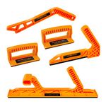 POWERTEC 71510 Deluxe Safety Push Block and Stick Set | 5 Pack | Ergonomic Handles with Max Grip | Push Blocks and Sticks for Table Saw, Jointers and Woodworking | for Woodworker Safety & Control