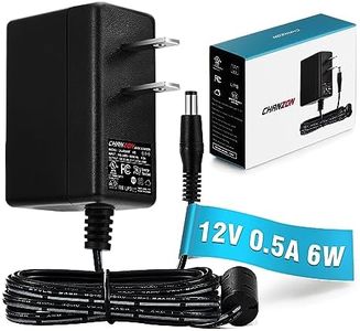 Chanzon 12V 0.5A 6W Power Supply AC DC Switching Adapter, 12 Volt .5a AC/DC Wall Wart Converter Transformer, 100-240v 50 60HZ Input with 12vdc 500ma Output