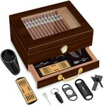 Spanish Cedar Cigar Humidor Box wit