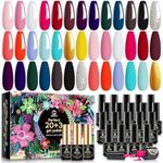 MEFA Gel Nail Polish Kit, 23 Pcs Bu