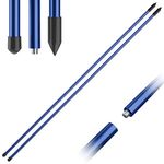 Kamitty Golf Alignment Stick, Aluminum Alloy Alignment Stick 2 Packs, 48 Inches Portable Detachable Golf Training Equipment (Blue)