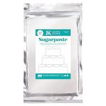 Squires Kitchen Bridal White Ready To Roll Sugarpaste Icing for Decorating Cakes, Cupcakes and Cookies, Premium Quality Rolled Fondant - 1kg