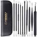 Blackhead Remover Pimple Popper Tool Kit 10 Pcs, MENOLY Comedone Pimple Extractor Tool, Acne Kit for Blackhead, Whitehead Popping, Zit Removing