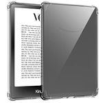 TQQ Clear Case for 6.8" Kindle Paperwhite (11th Generation-2021) and Kindle Paperwhite Signature Edition, Ultra Soft Flexible Transparent TPU Skin Bumper Back Cover Shell for Kindle Paperwhite 2021