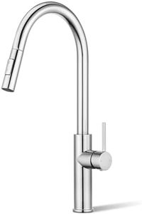 ACA International 2 Mode Pull Out Kitchen Tap Swivel Gooseneck Laundry Sink Taps Faucet WELS Kitchen Mixer Tap(Polished Chrome)