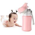 ONEDONE Portable Baby Child Potty Urinal Emergency Toilet for Camping Car Travel and Kid Potty Pee Training (Pink)