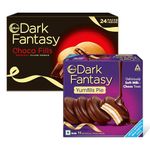 Sunfeast Dark Fantasy Choco Fills, 300Gm, Original Filled Cookies With Choco Créme & Yumfills, 253Gm, Rich Chocolate Pie Cake