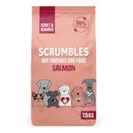 Scrumbles Natural Dry Dog Food, Grain Free Recipe with Fresh Salmon, for Adults and Senior Breeds, 7.5 kg Bag