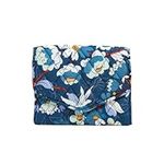 Vera Bradley RFID Mini Tri-Fold Wallet in Cotton, Floral Bursts