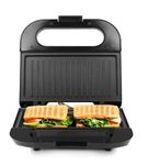 Milton Royal Express 800W Griller Sandwich Maker & Toaster | Auto Cut Off | Non-Stick Fixed Grill Plates | Easy Clean | Power Indicators | 1 year Manufacturer Warranty - Black