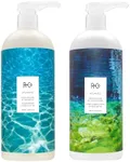 R+Co Atlantis Moisturizing B5 Hair Shampoo and Conditioner Set (1 Liter) + R+Co High Dive Travel Size (.5 Oz) | Body + Shine + Smoothing for All Hair Types | Vegan + Cruelty-Free |