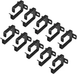 kwmobile Server Rack Cable Management D-Ring Hooks (10 Pieces) - Bracket Organizer Hook Mount Set for Network Patch Cables, Fiber Optic, Power Cords