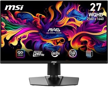 MSI MAG 271QPX QD-OLED E2, 26.5-inch, OLED, WQHD 2560x1440, 240Hz, Black, Quantum Dot, 0.03ms, 99% DCI-P3, DisplayHDR True Black 400, DP, HDMI, USB-C Gaming Monitor