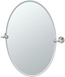 Gatco 4129 Tavern Oval Mirror, Polished Nickel