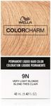 COLORCHARM Permanent Liquid Hair Color for Gray Coverage| 9N Very Light Blonde | 1.4 Fl oz.