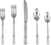 Fortessa Royal Pacific 18/10 Stainless Steel Flatware, 5 Piece Place Setting, Service for 1