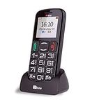 TTfone Mercury 2 Big Button Easy to Use Mobile Phone for Elderly and Seniors, Basic Cell Phone, Sim Free, Loud Volume with Dock - TT200