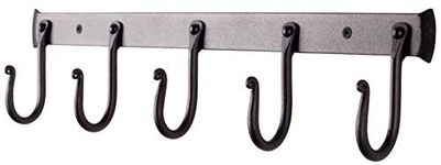 RTZEN Wall Hooks for Hanging - 5 Hook Farmhouse Decor Coat Rack Wall Mount - Heavy Duty Hanging Towel Racks for Bathroom or Purse Hanger Hat Organizer - Stylish Hooks for Hanging Coats