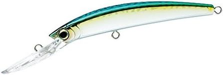 Yo-Zuri Crystal Minnow Deep Diver Lure, Holographic Green Mackerel, 5-1/4-Inch