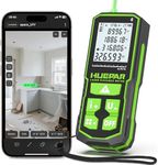 Huepar 330Ft Green Laser Measurement Tool with Bluetooth, Rechargeable Distance Meter ±1/16" High Accuracy, Angle Sensor, Multiple Modes, IP54 Waterproof Durable for Home & Construction, S100G-BT